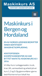Mobile Screenshot of maskinkurs.no